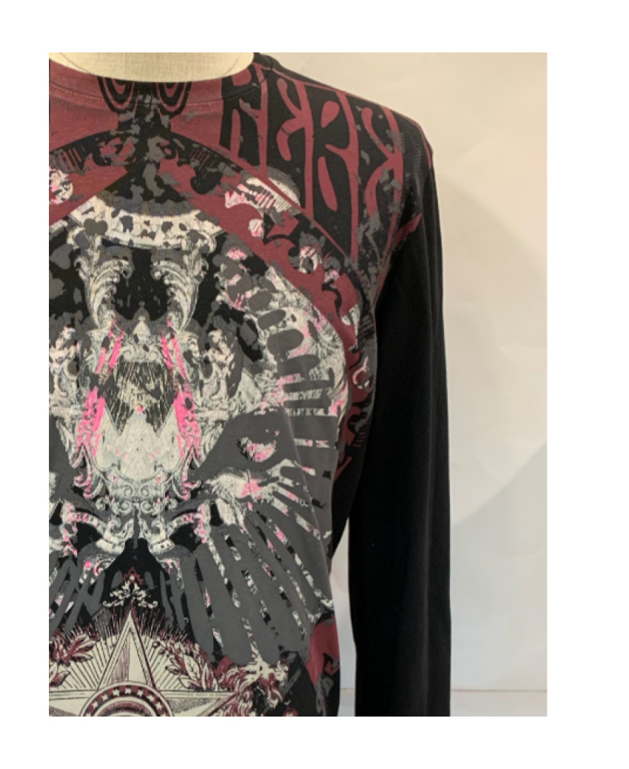 Just Cavalli Printed T-shirt In Black