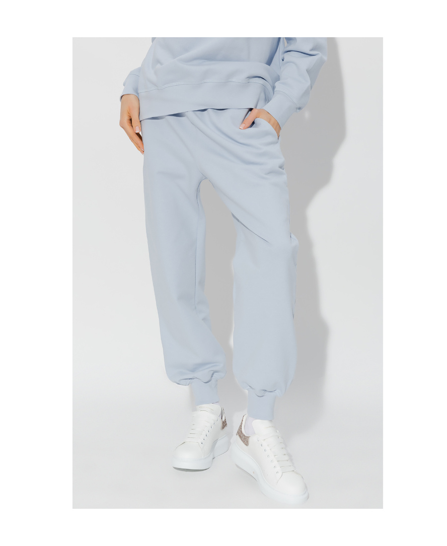 Alexander Mcqueen Logo-print Track Pants In Blue