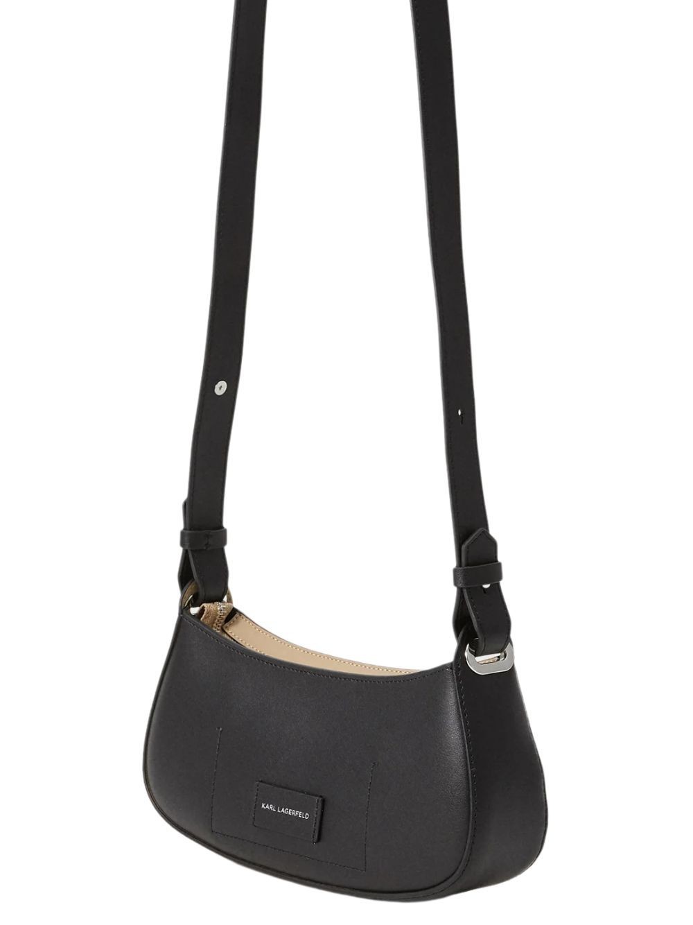 Karl Lagerfeld Logo Shoulder Bag In Black