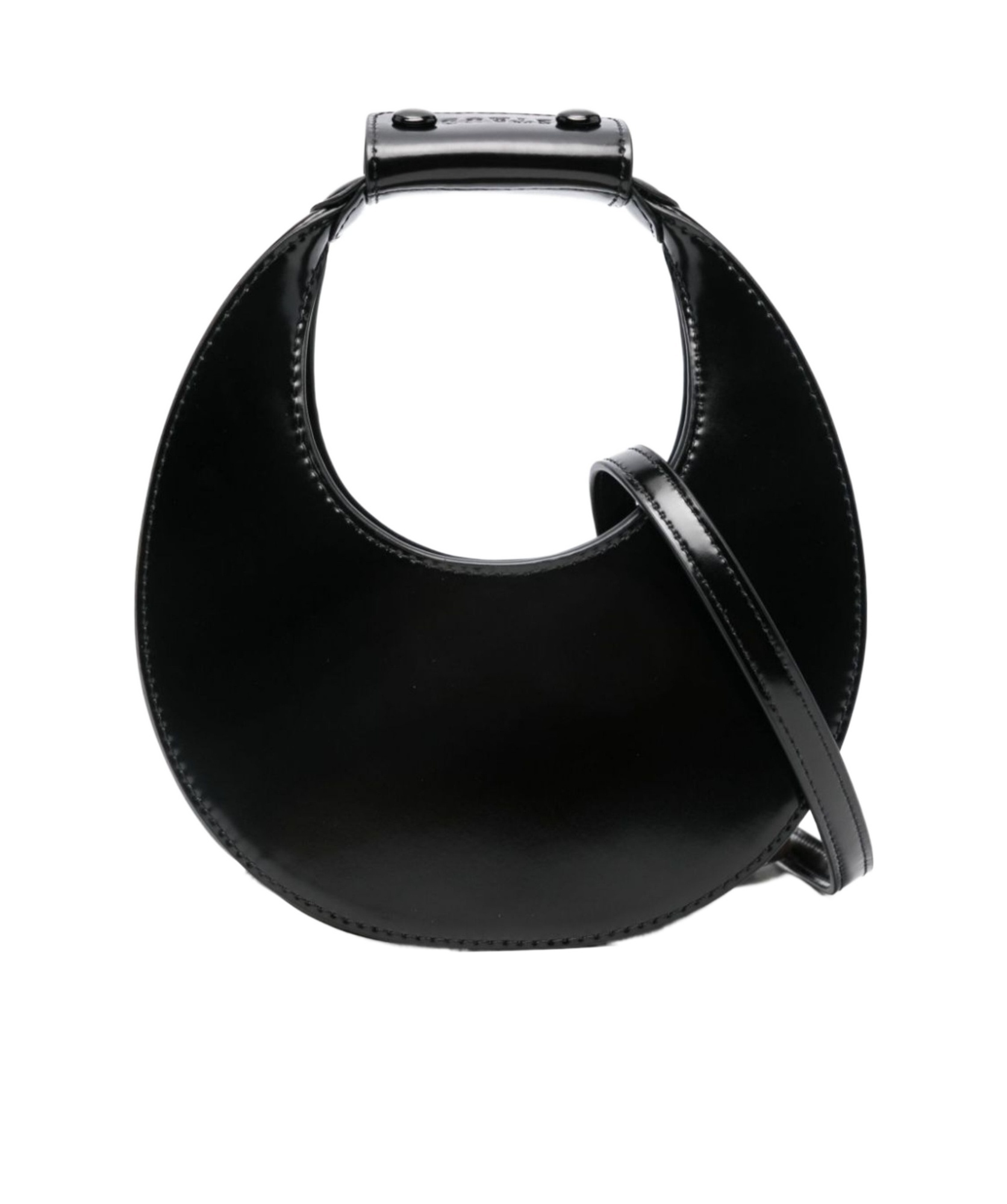 Shop Staud Goodnight Moon Tote Bag In Black