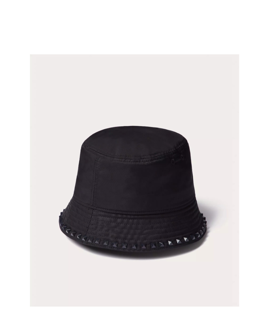 Valentino Rockstud-detail Bucket Hat In Black