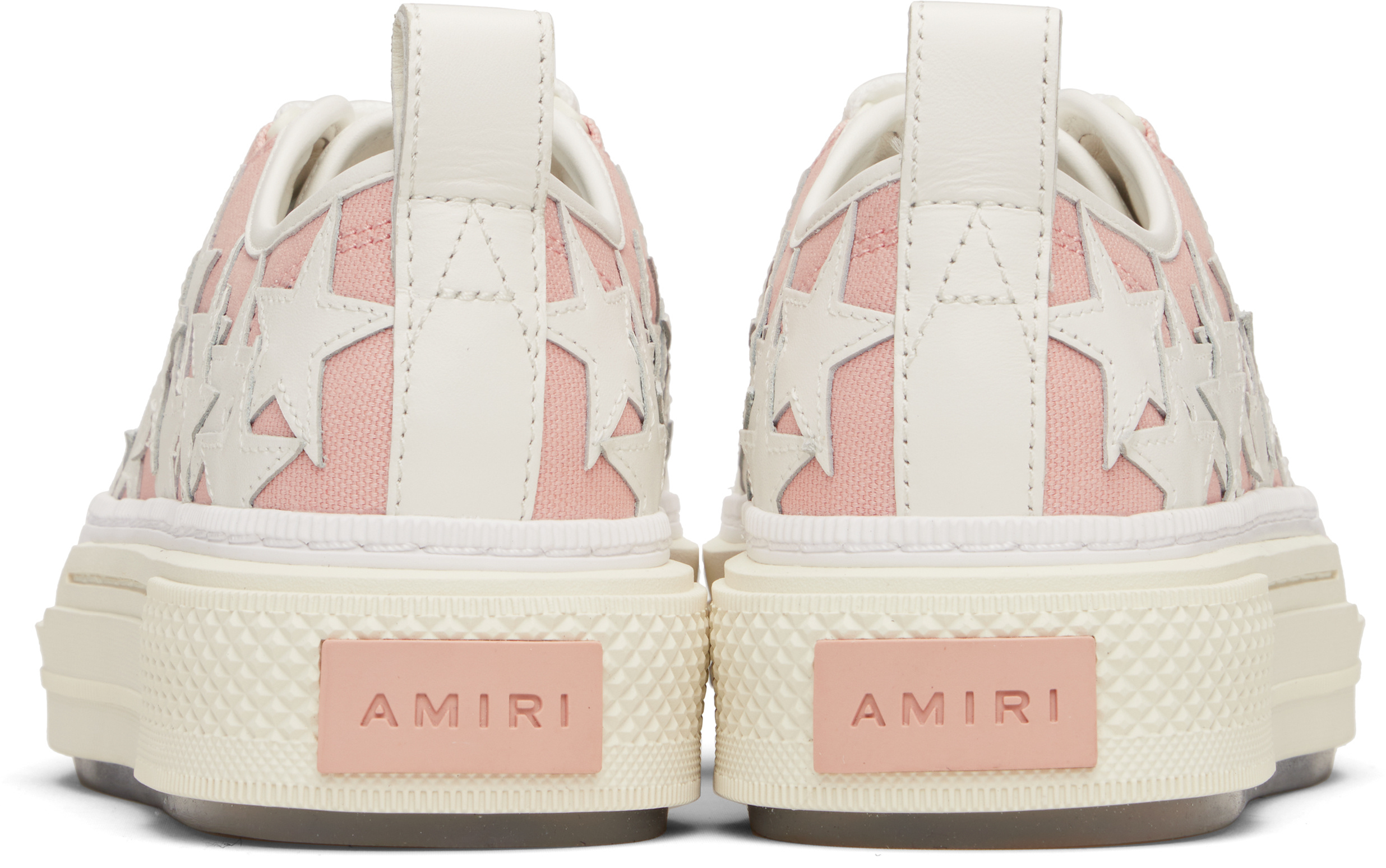 Amiri Lace-up Low-top Sneakers In White