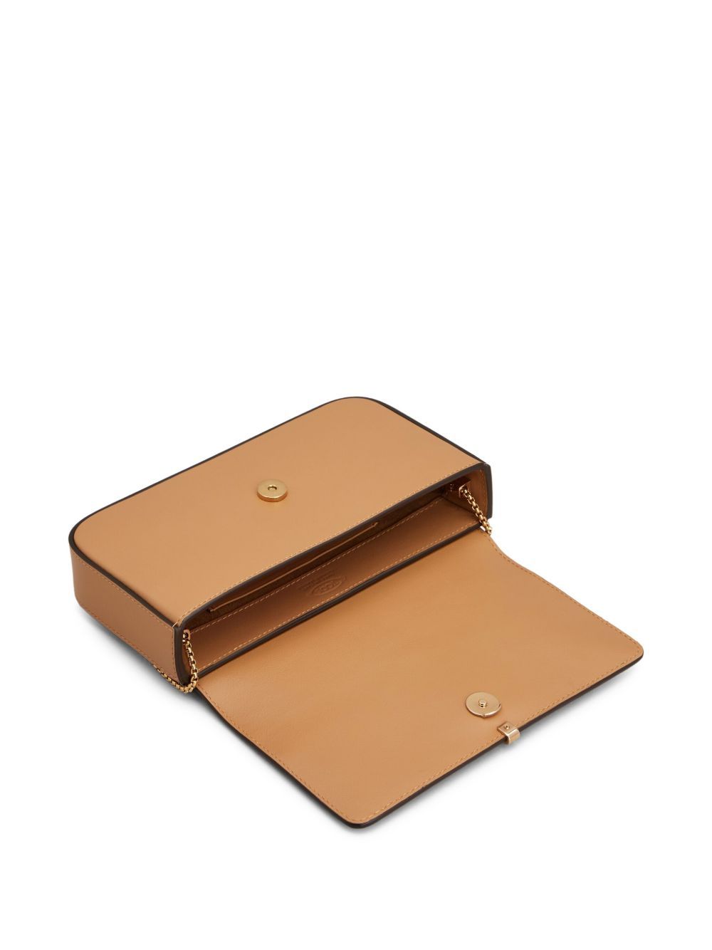 Tod's Mini Metal Bar Leather Shoulder Bag In Brown
