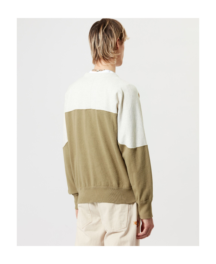 Isabel Marant Logo-print Ribbed Sweatshirt In Green