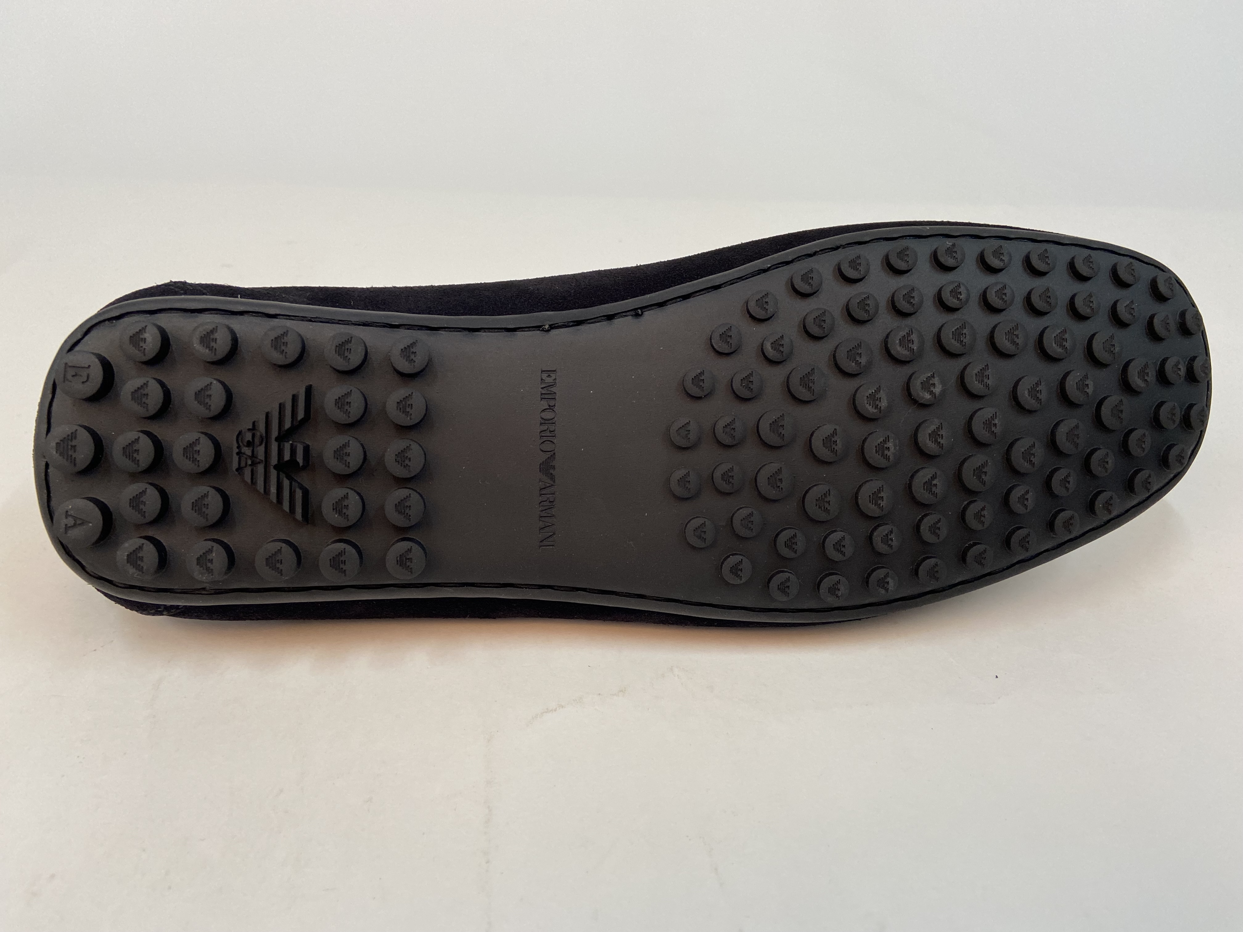 Emporio Armani Logo Business Casual Shoes In Black