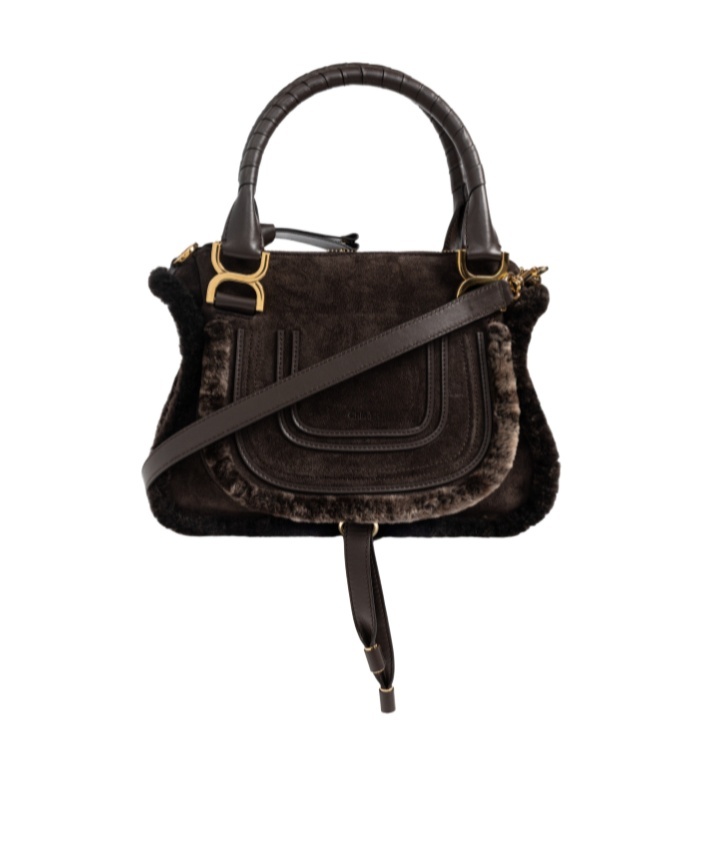 Chloé Marcie Shoulder Bag In Black