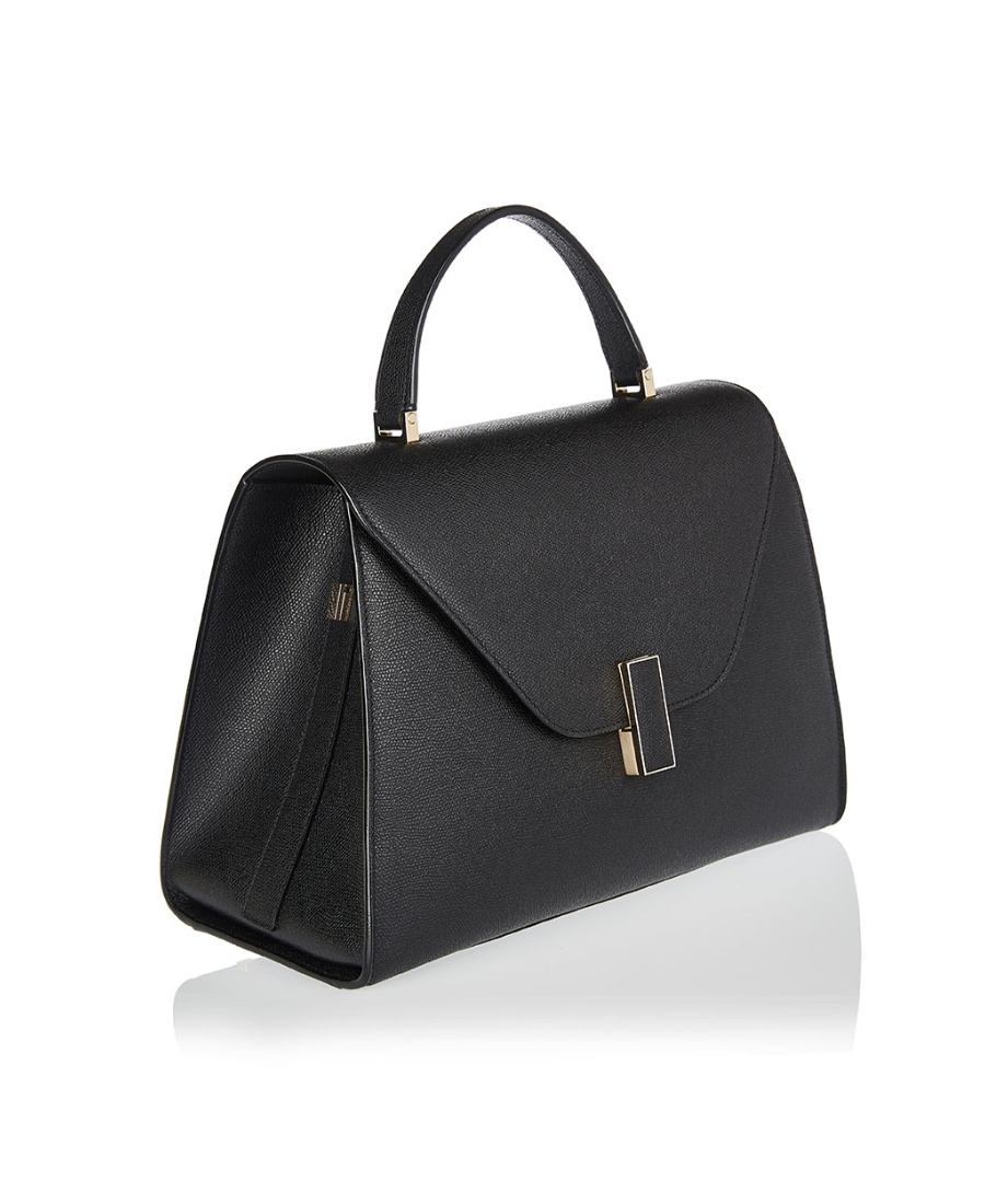 Valextra Oversized Envelope Tote In Black