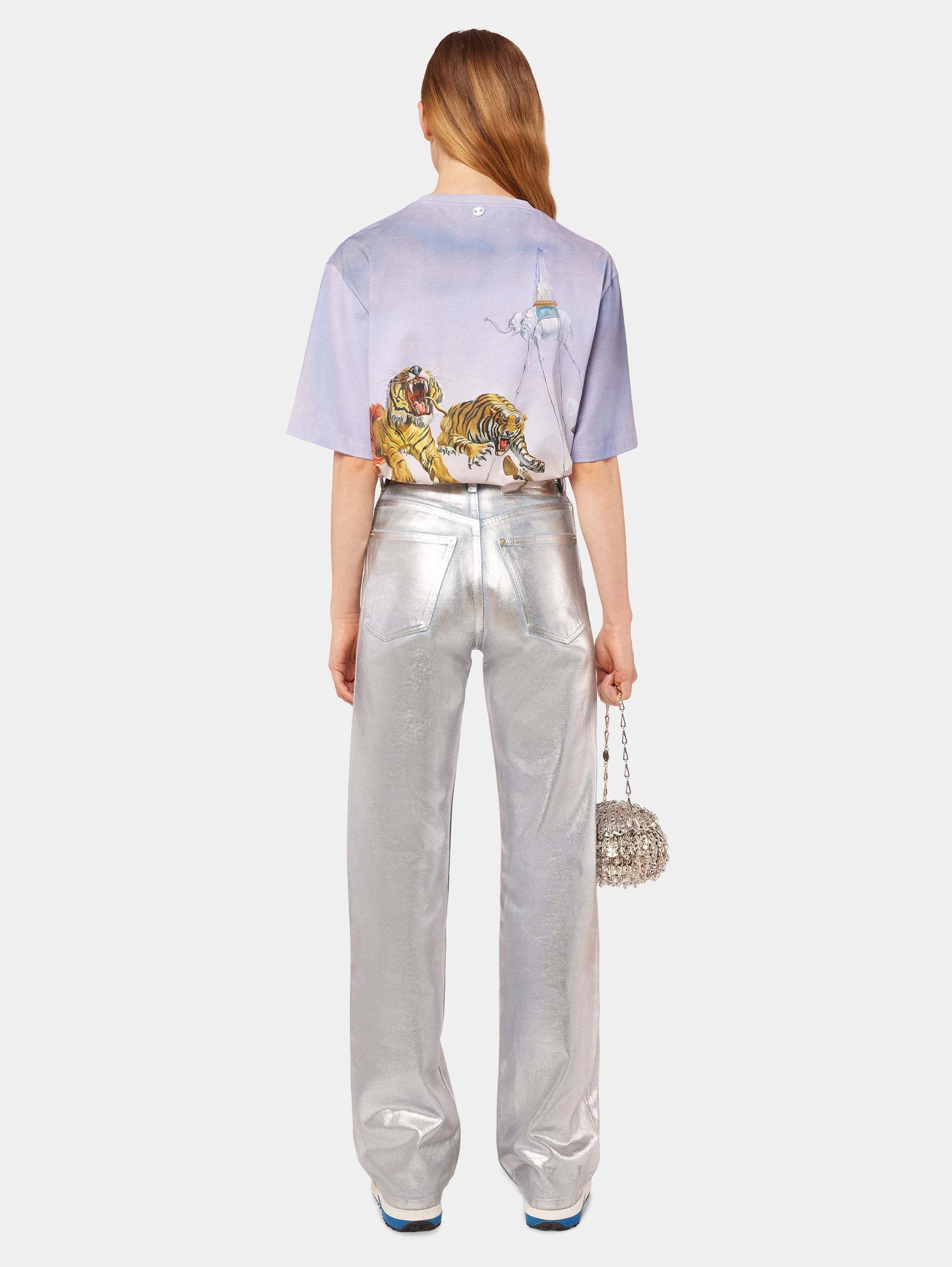 RABANNE ALL-OVER GRAPHIC PRINT T-SHIRT