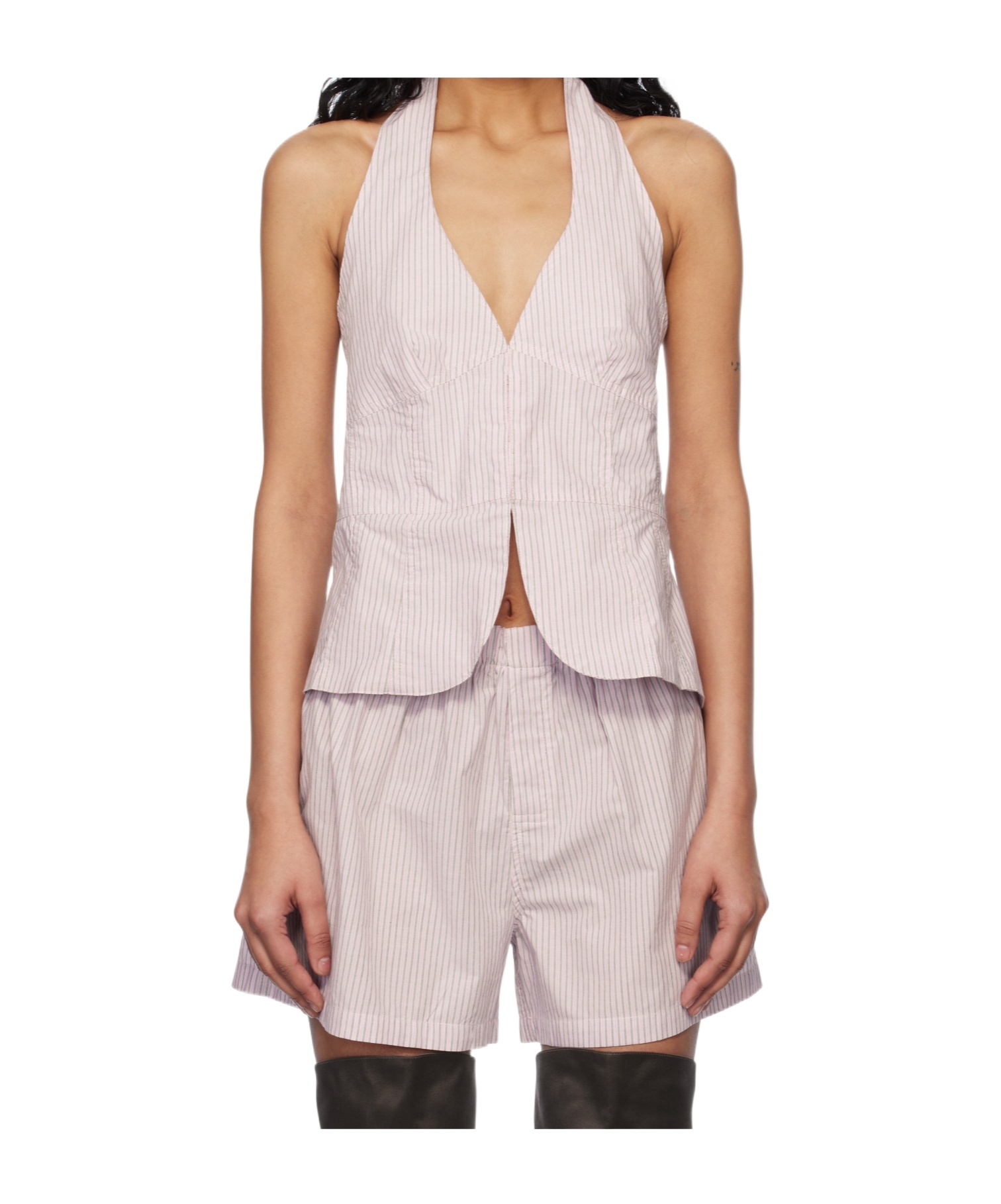 Gimaguas Pink Ring Dos Camisole In Purple