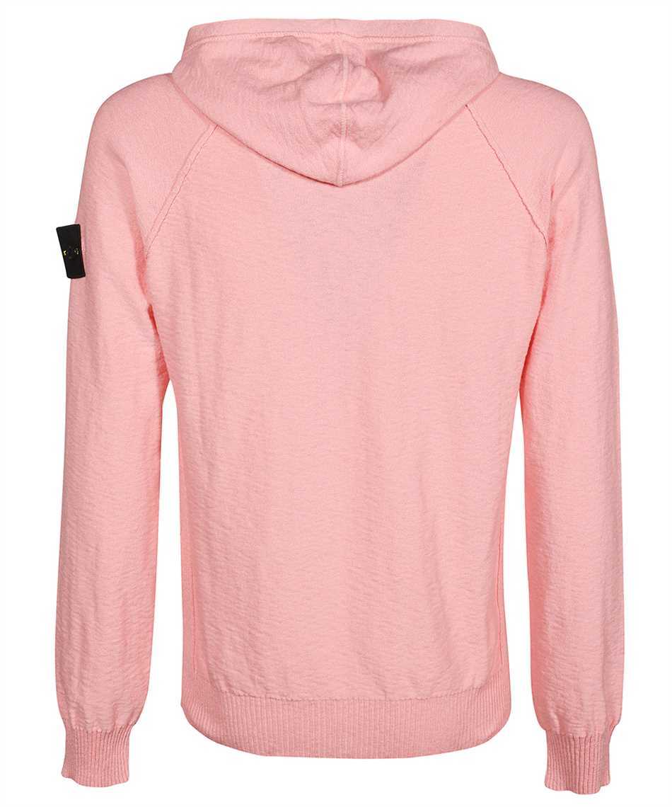 Stone Island Hooded Sweater In Pink
