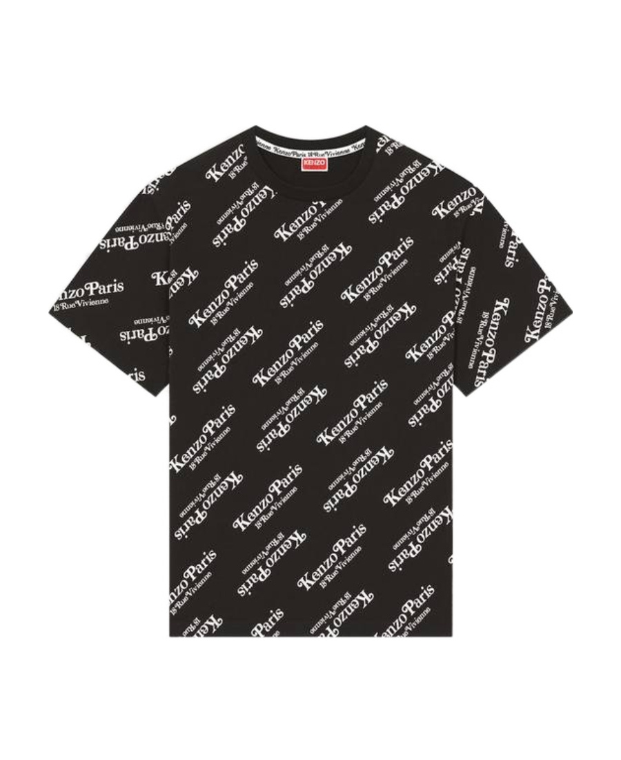 Kenzo Black Printed T-shirt In Black