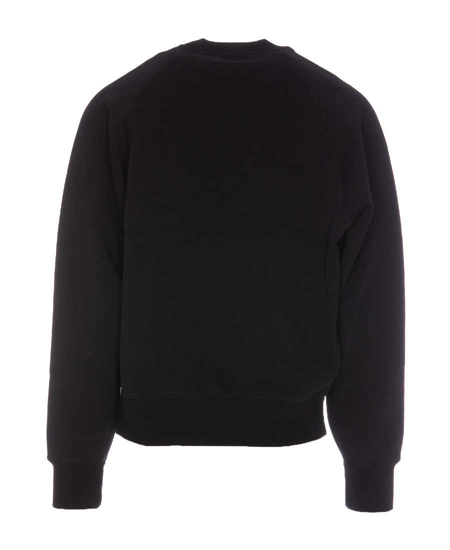 Ami Alexandre Mattiussi Ami Paris Ami De Coeur Crewneck Sweatshirt In Black