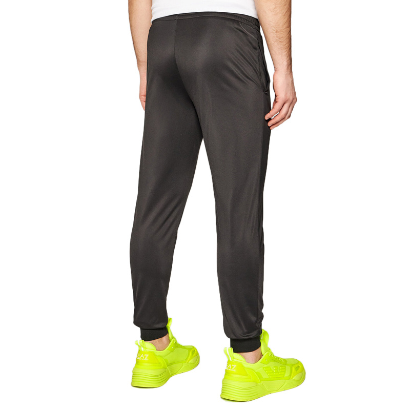 Emporio Armani Hooded Long-sleeved Sports Suit In Black
