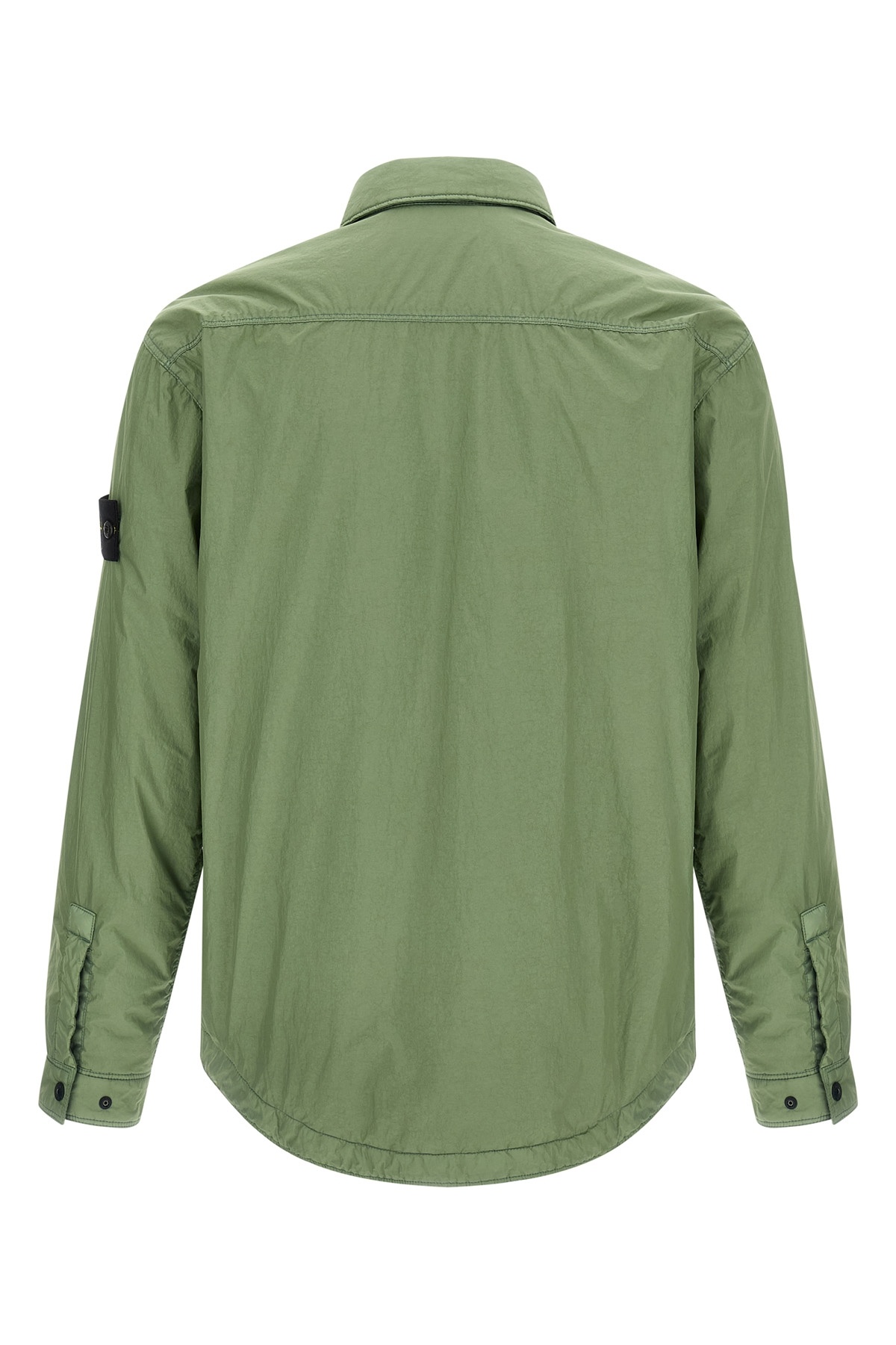 Stone Island Garment Dyed Crinkle Reps Ny Puffer Jackets Green In Green