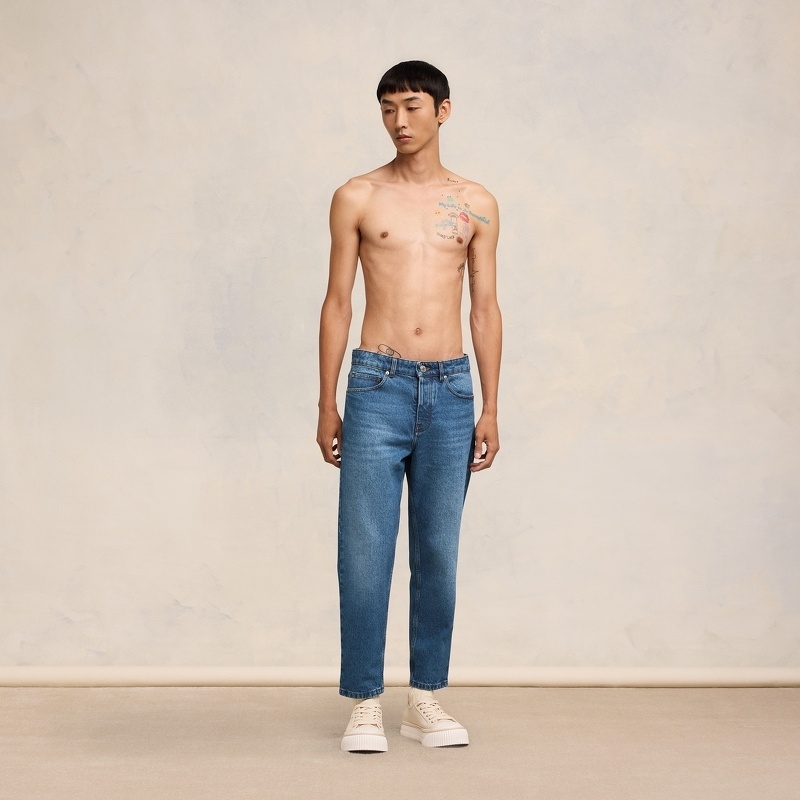 Ami Alexandre Mattiussi Ami Paris Jeans In Blue