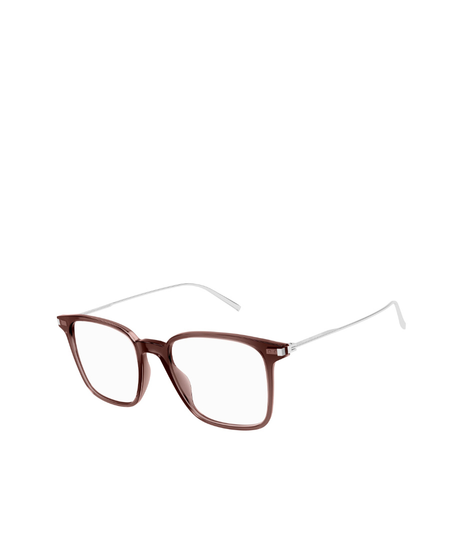 Saint Laurent Sl 557 Square-frame Glasses In Red