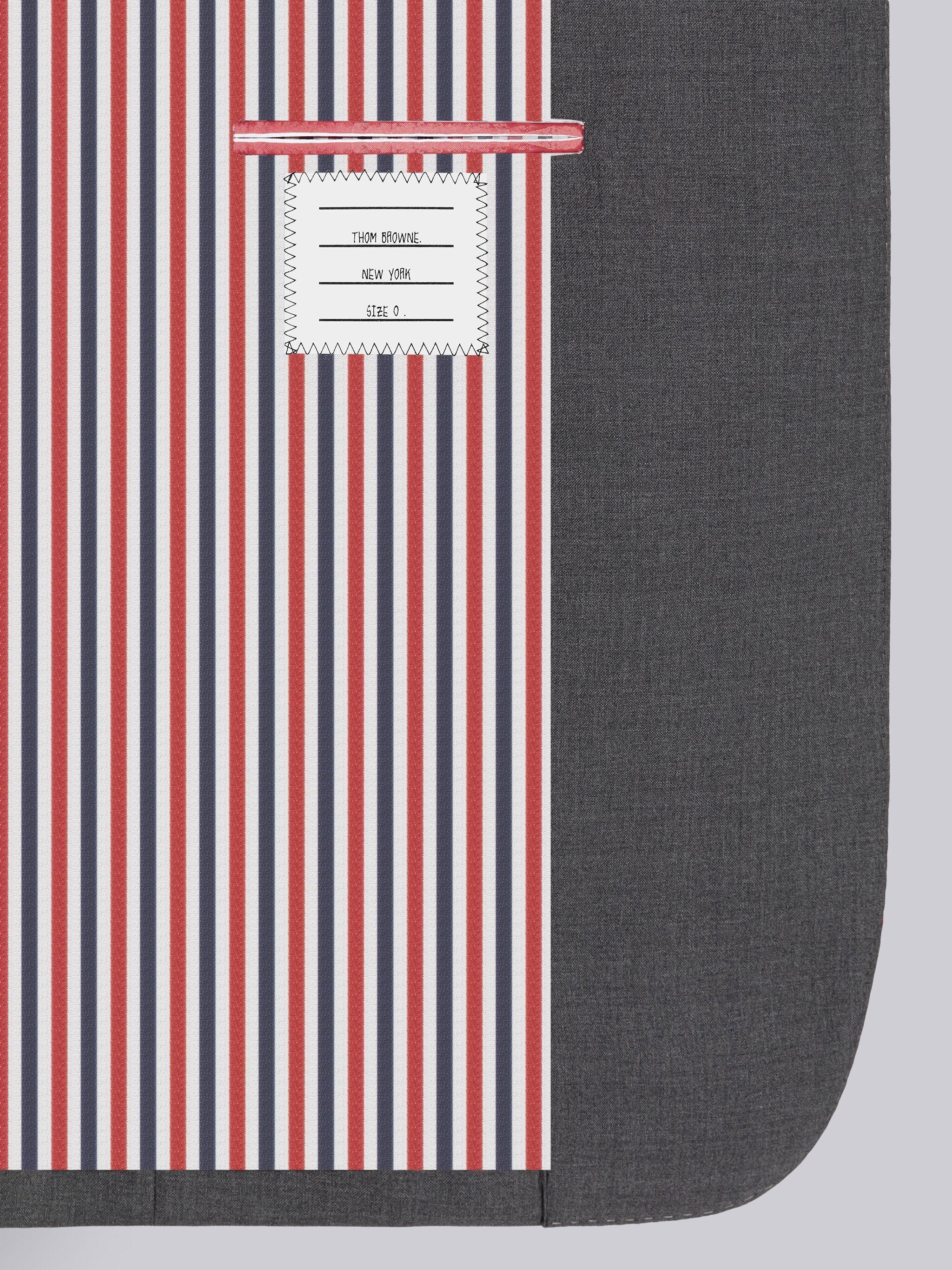Thom Browne 4-bar Stripe Wool Blazer In Black