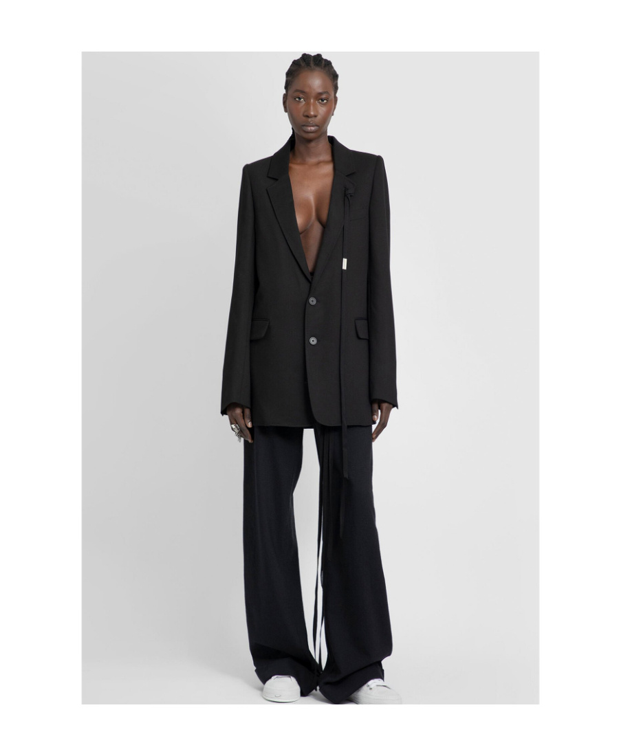 Ann Demeulemeester Liebeth Lapel Suit Jacket In Black