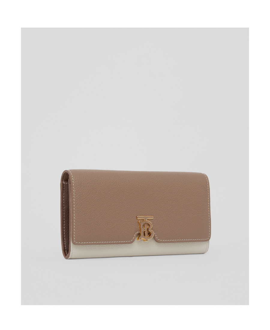 Burberry Monogram Two-tone Continental Wallet In Brown