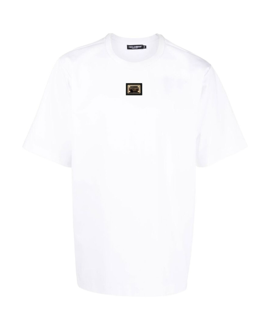 Dolce & Gabbana Logo-plaque Short-sleeved T-shirt In White