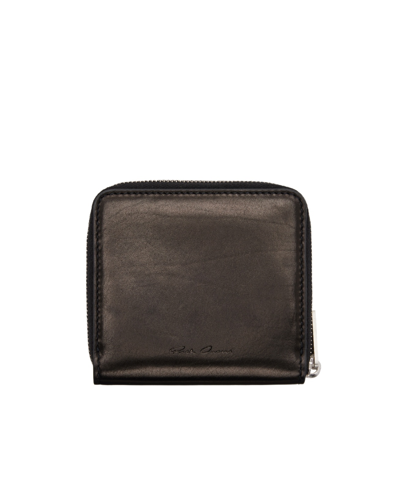Rick Owens Concordians Zipped Wallet In Brown