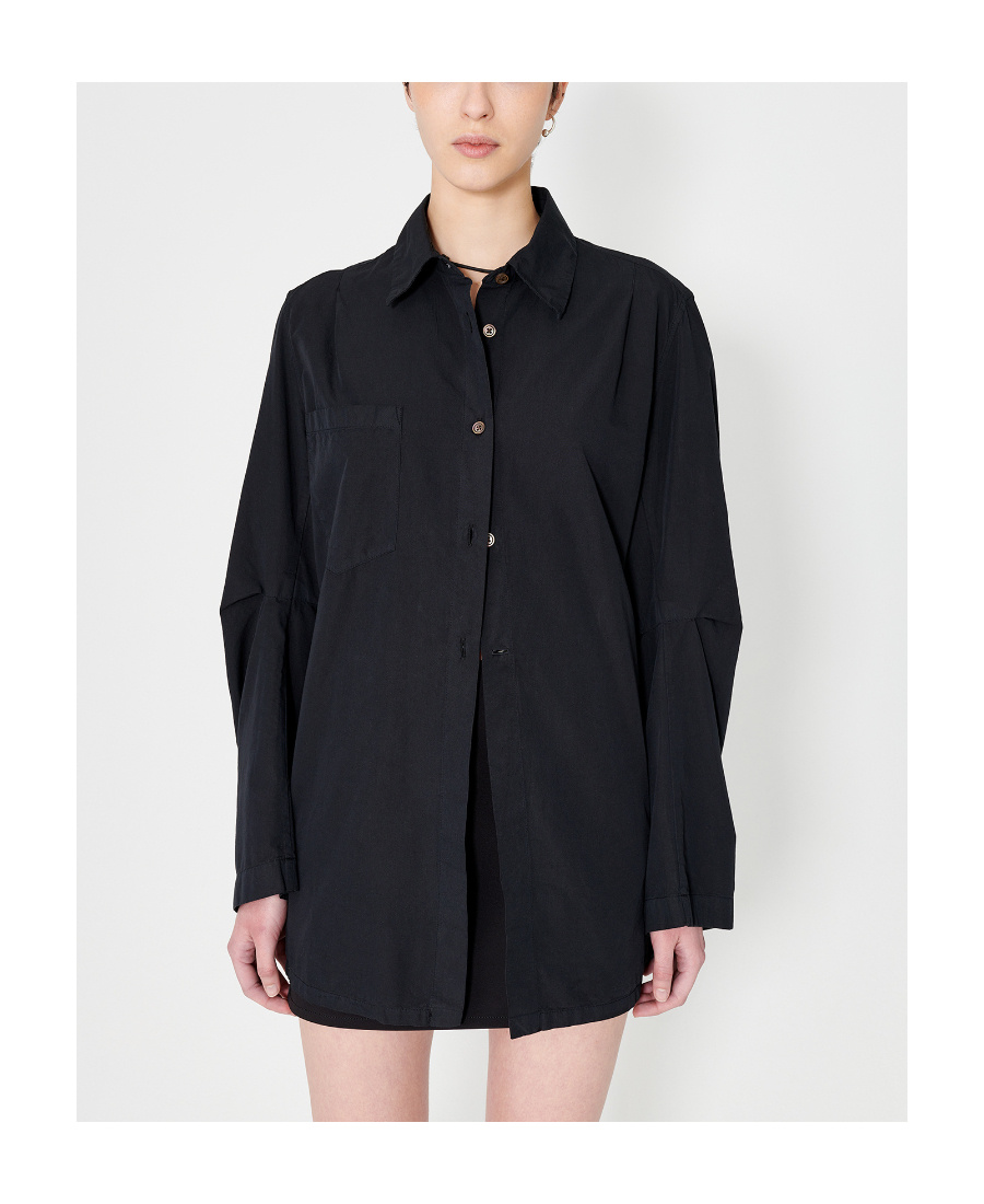 Our Legacy Oversized Long-sleeve Shirt In Black