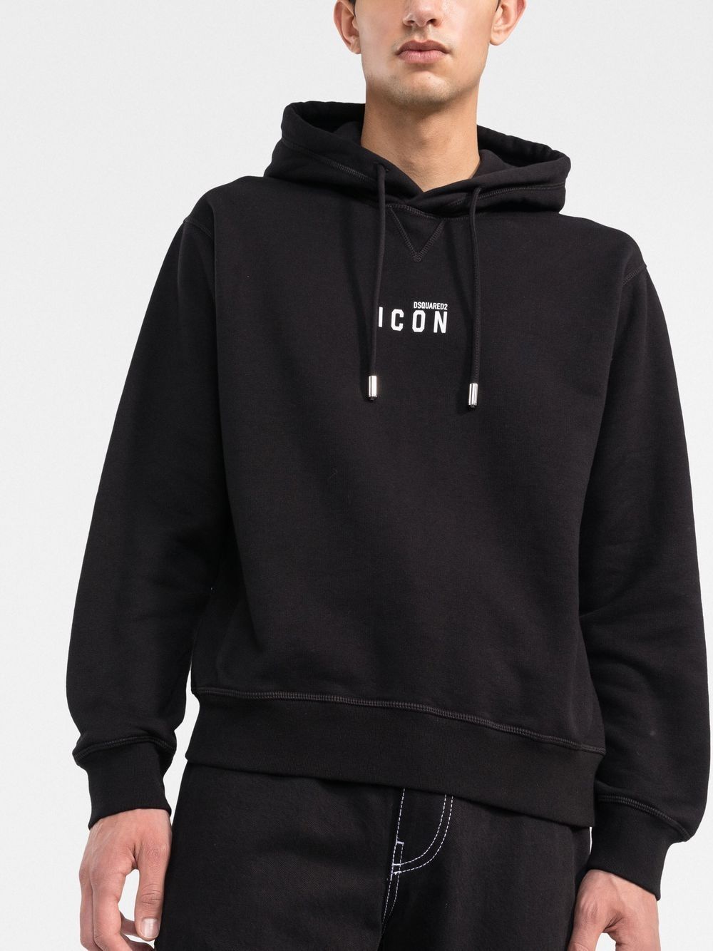 Dsquared2 Logo Hoodie In Black