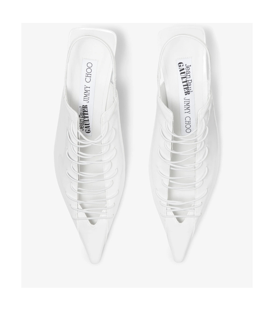 Jimmy Choo X Jean Paul Gaultier 60 Exposed Heels In White