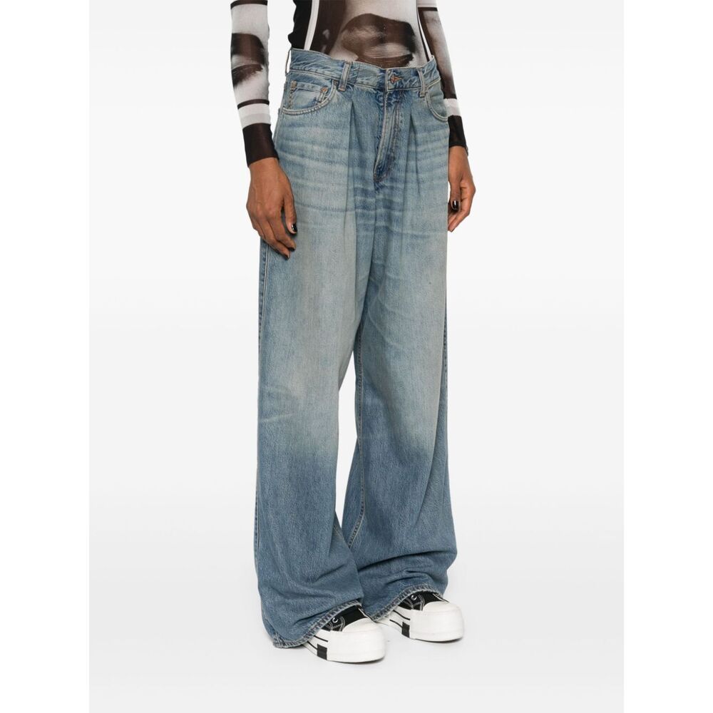 Haikure Candy High-rise Wide-leg Jeans In Gray