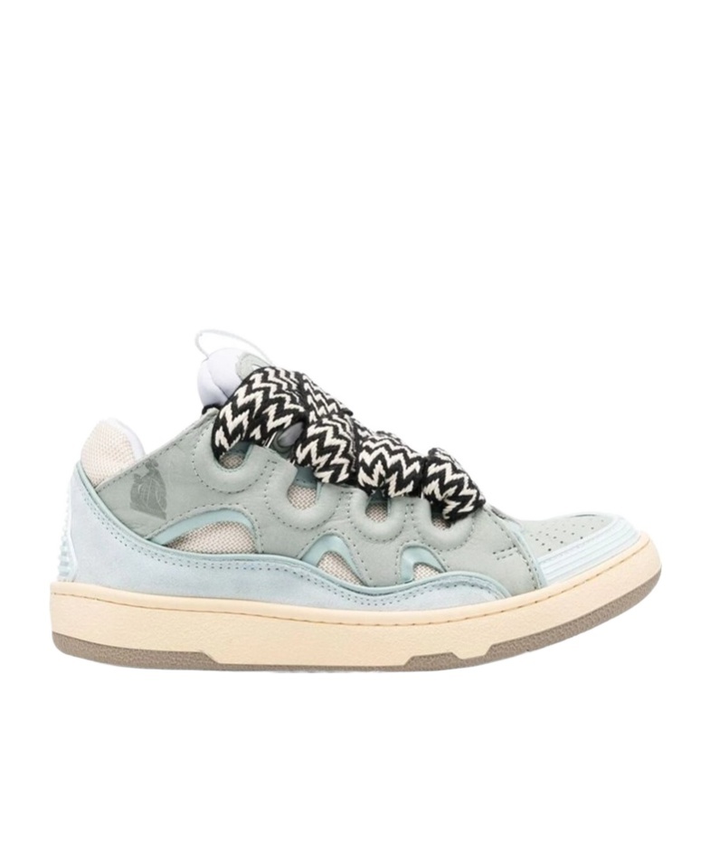 Lanvin Curb Sneakers In Gray