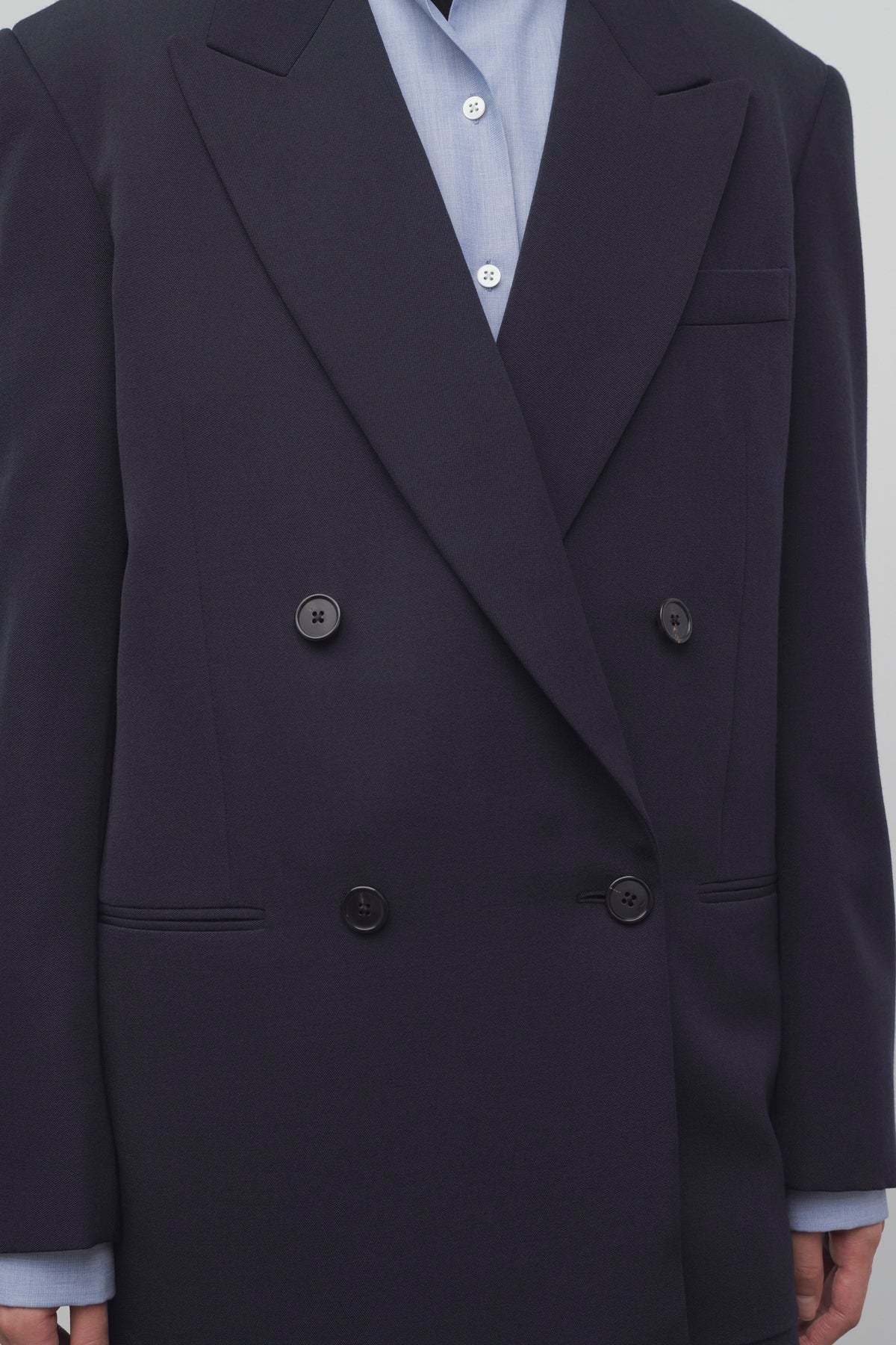 The Row Wool Suit Coat In Black