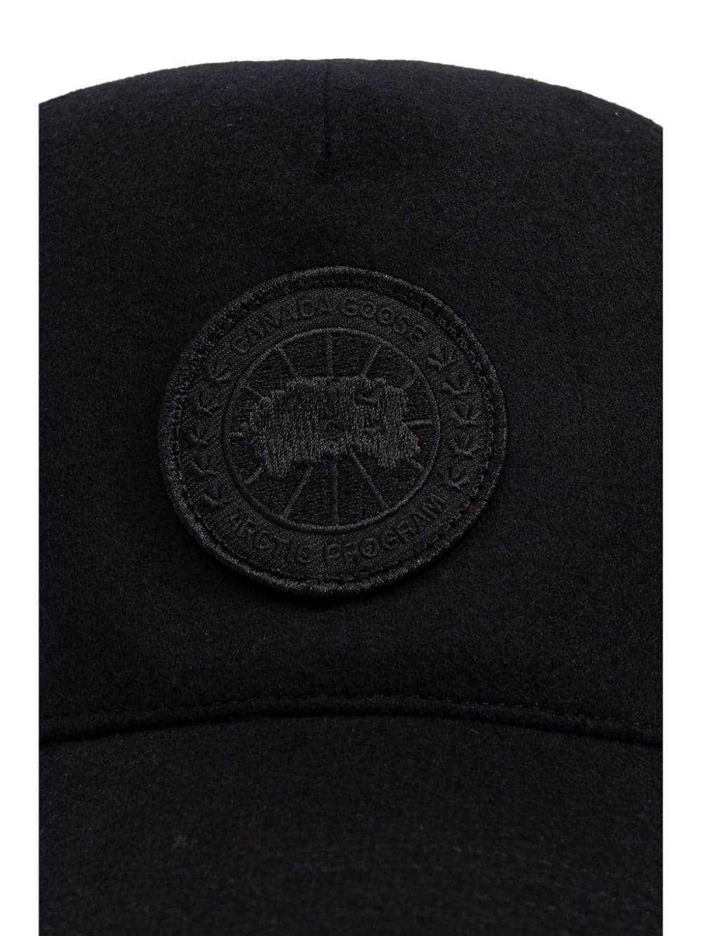 Canada Goose Logo-patch Baseball Cap In Black