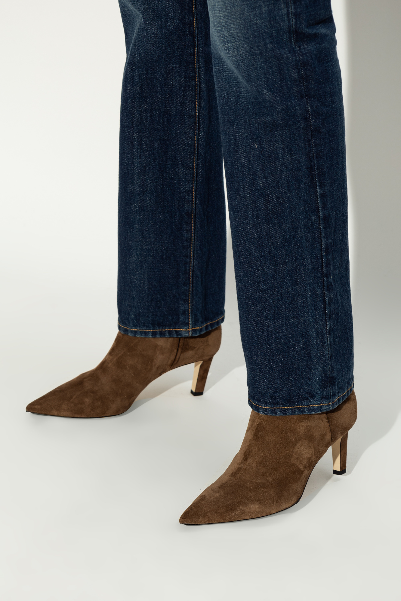 Jimmy Choo 65mm Alizze Boots In Brown