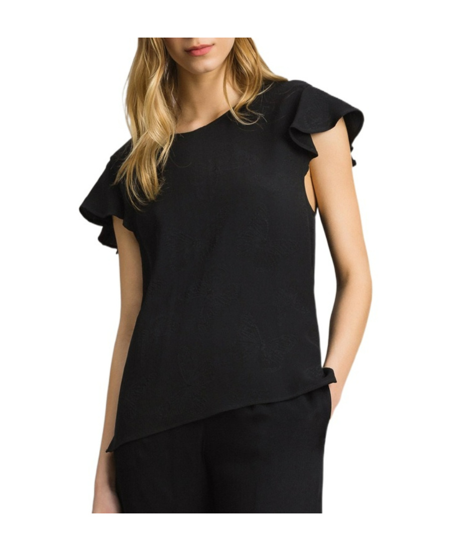 TWINSET LOTUS LEAF EDGE T-SHIRT