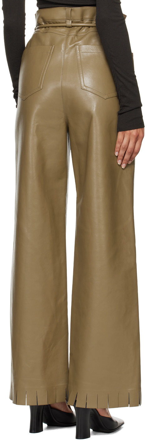 Nanushka Cut-hem High-waisted Trousers