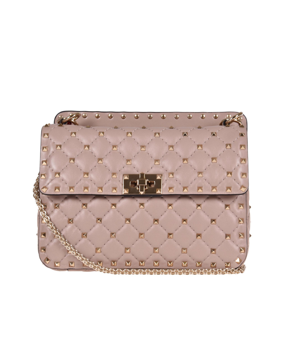 Valentino Medium Rockstud Spike Tote Bag In Nude