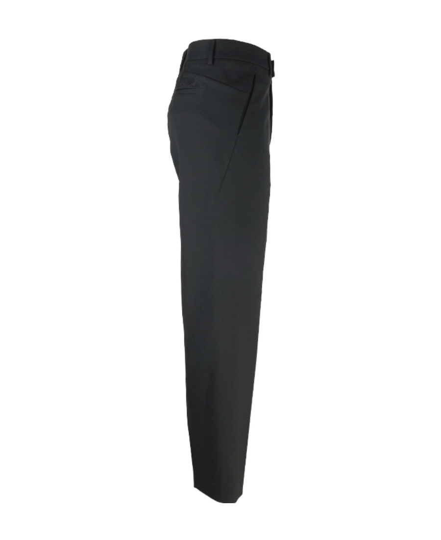 Off-white Logo-embroidered Tailored Trousers In Black