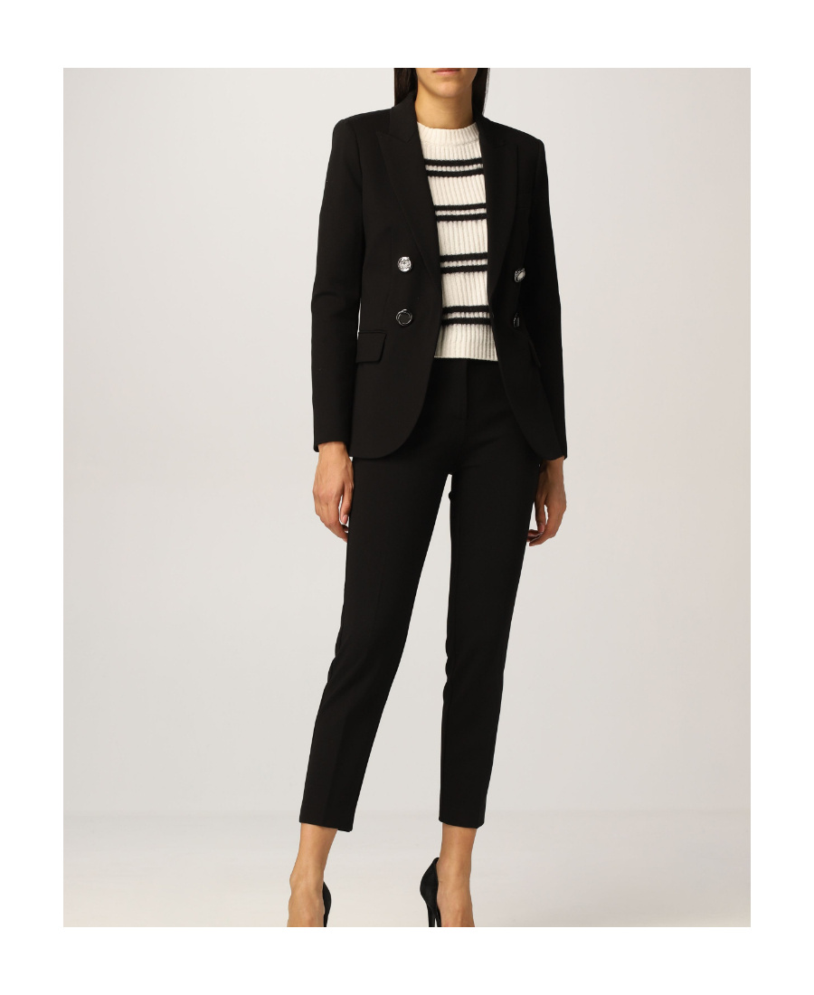 Pinko High Waist Pants In Black