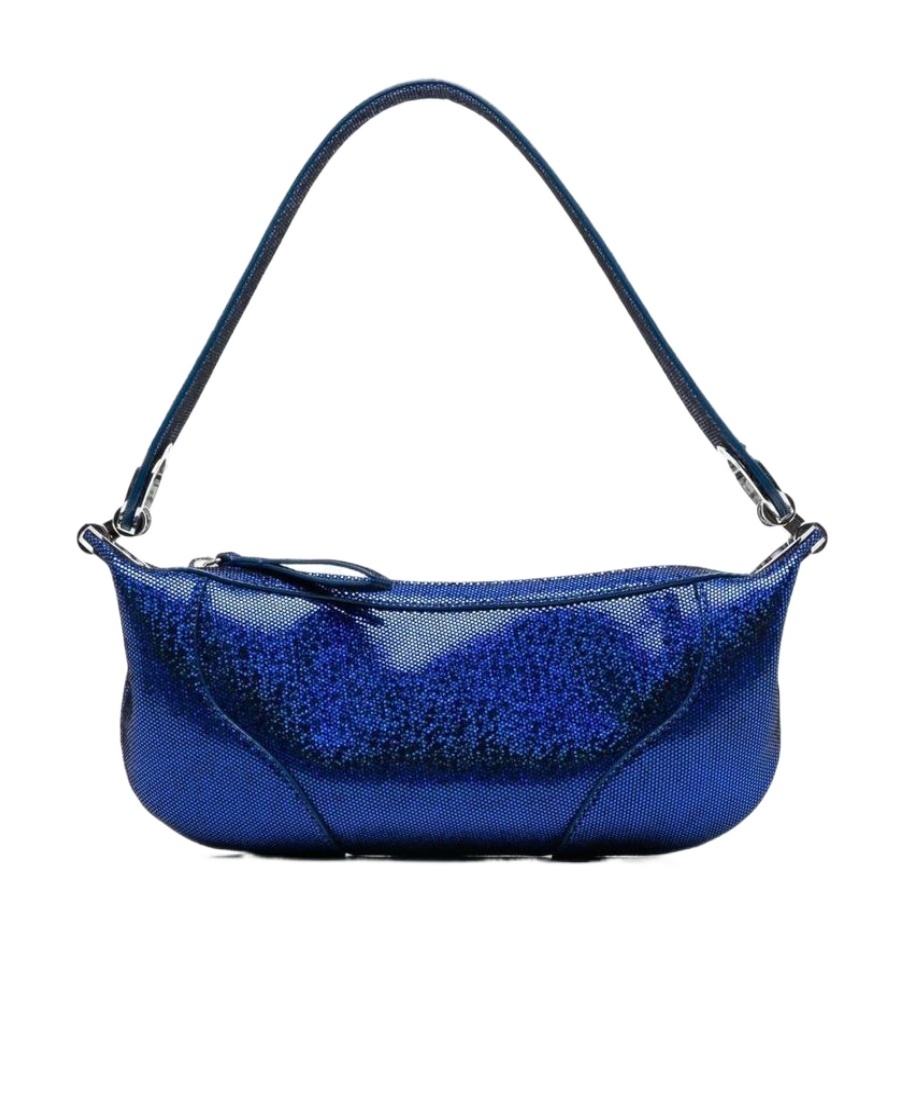 By Far Logo Handbag In Blue