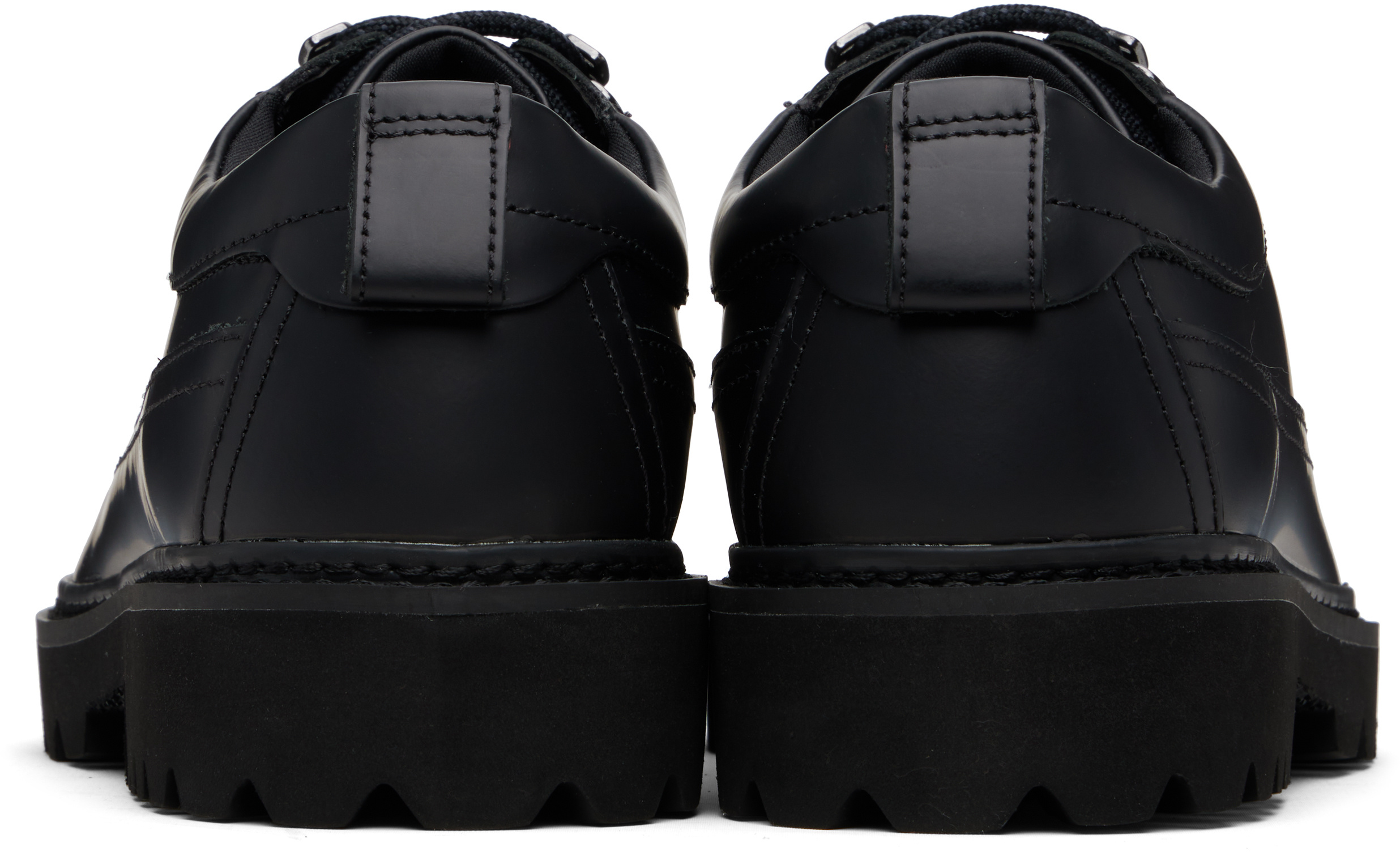 Hugo Boss Lace-up Derby Shoes In Black