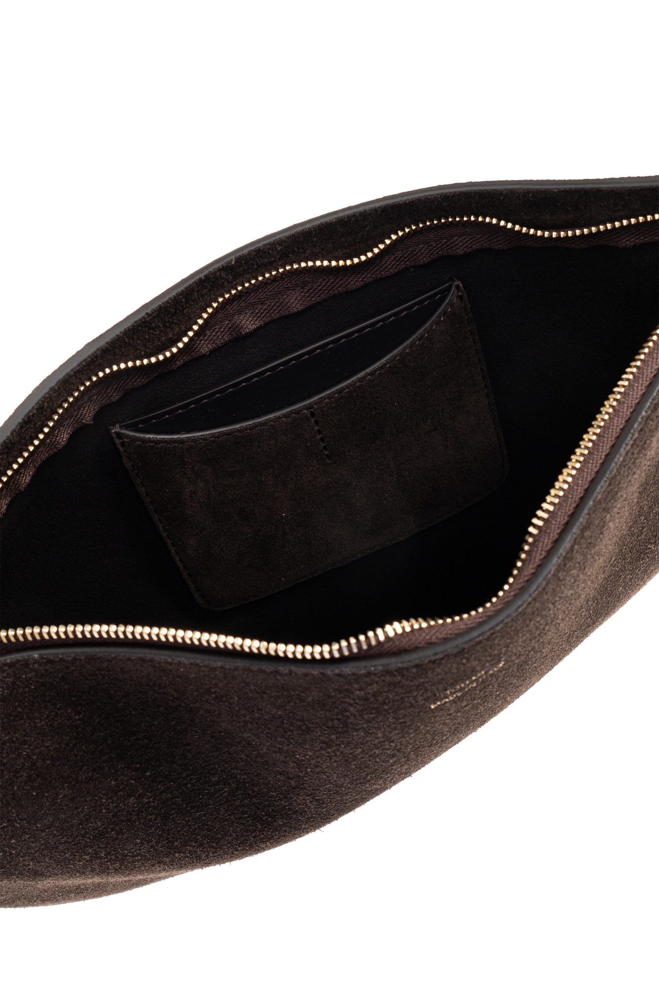 Totême Zippered Shoulder Bag In Black