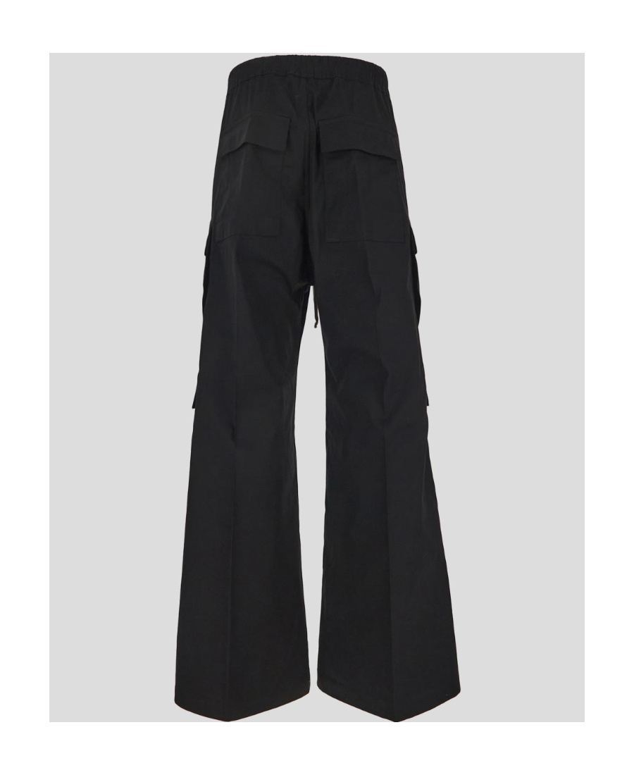 Rick Owens Belas Cotton Cargo Pants In Black
