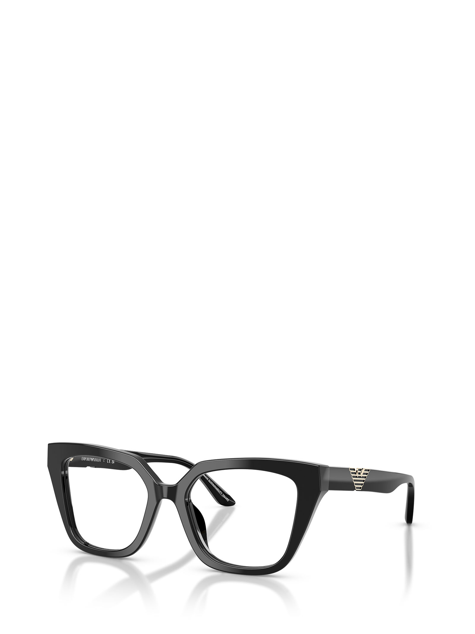 Emporio Armani Full-frame Plain Glasses In Black
