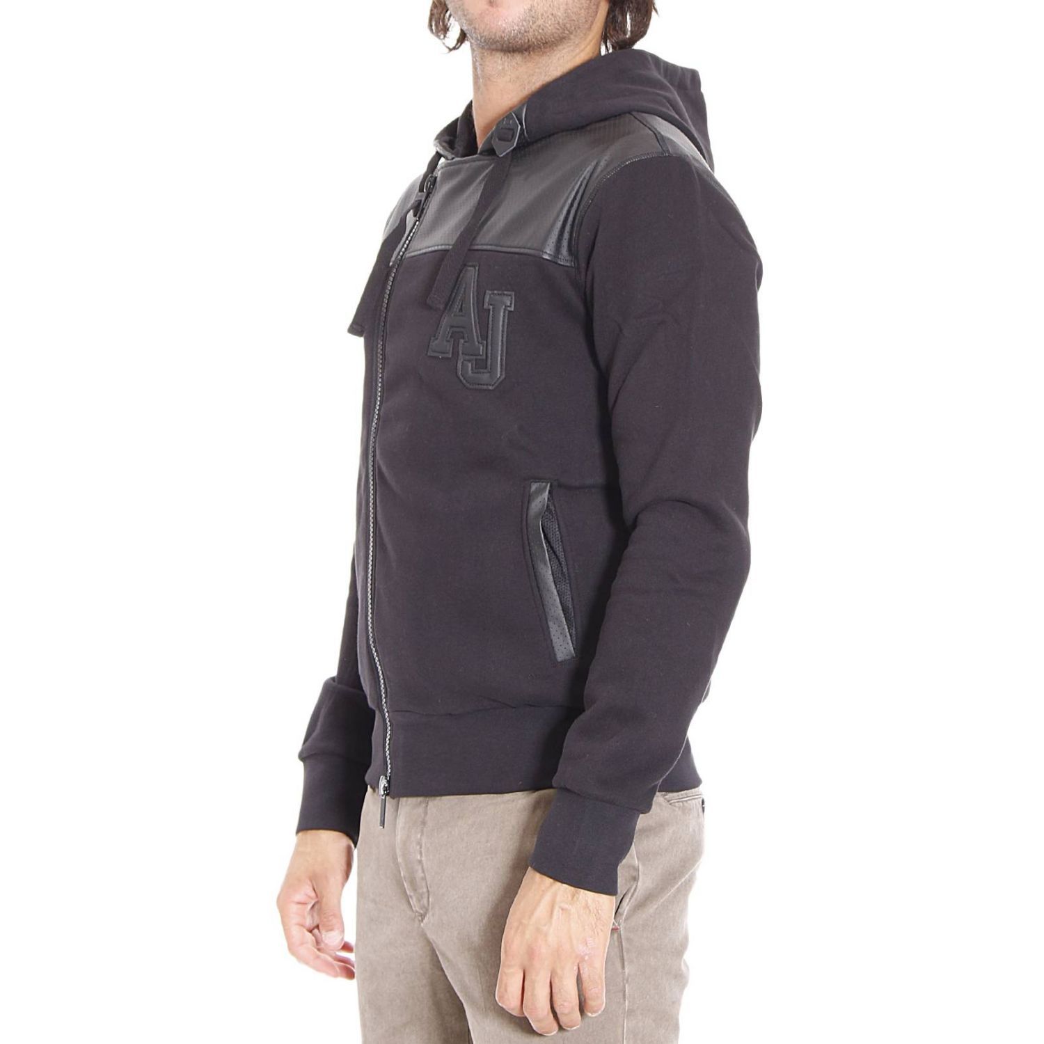 ARMANI JEANS HOODED CASUAL JACKET