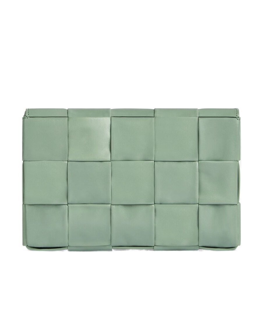 Bottega Veneta Cassette Satchel Bag In Green