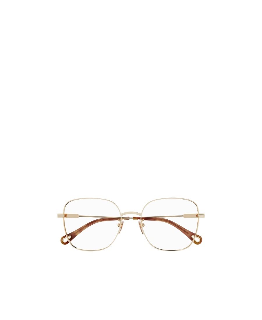 Chloé Eyewear Square-frame Glasses In Gold