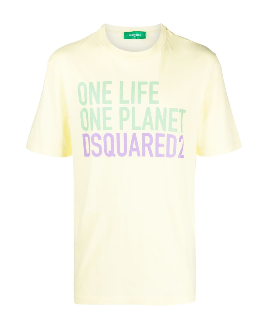 Dsquared2 Logo-print Round-neck T-shirt In White