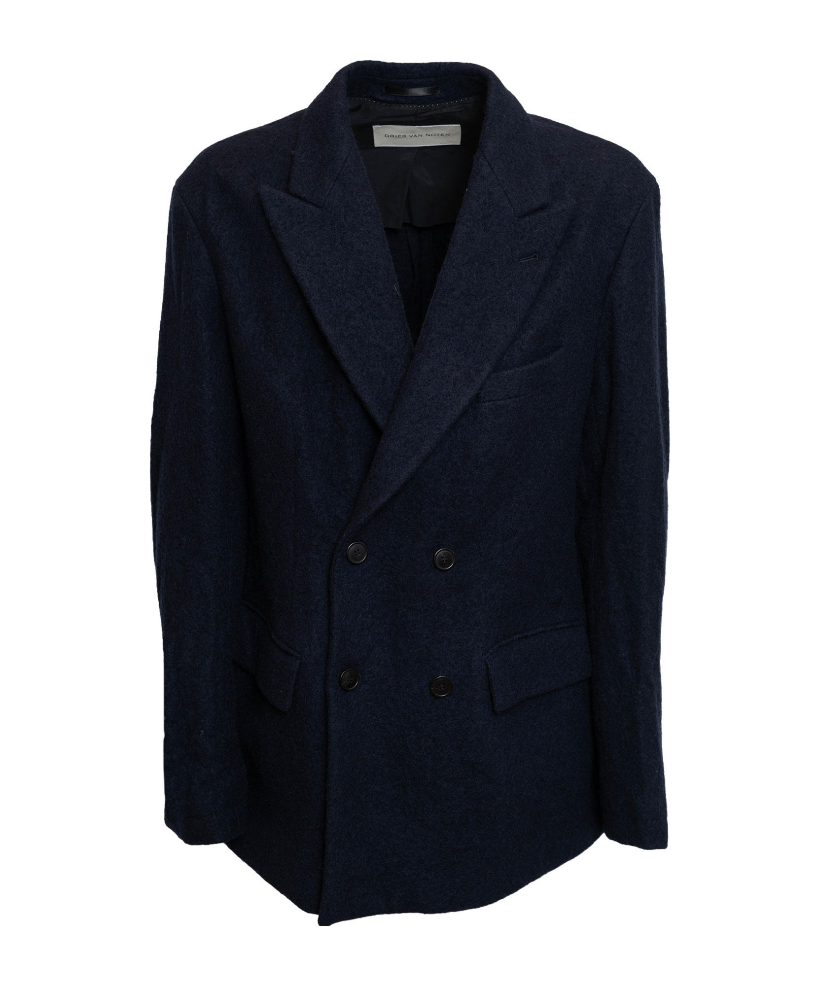 Dries Van Noten Long-sleeved Casual Jacket In Black