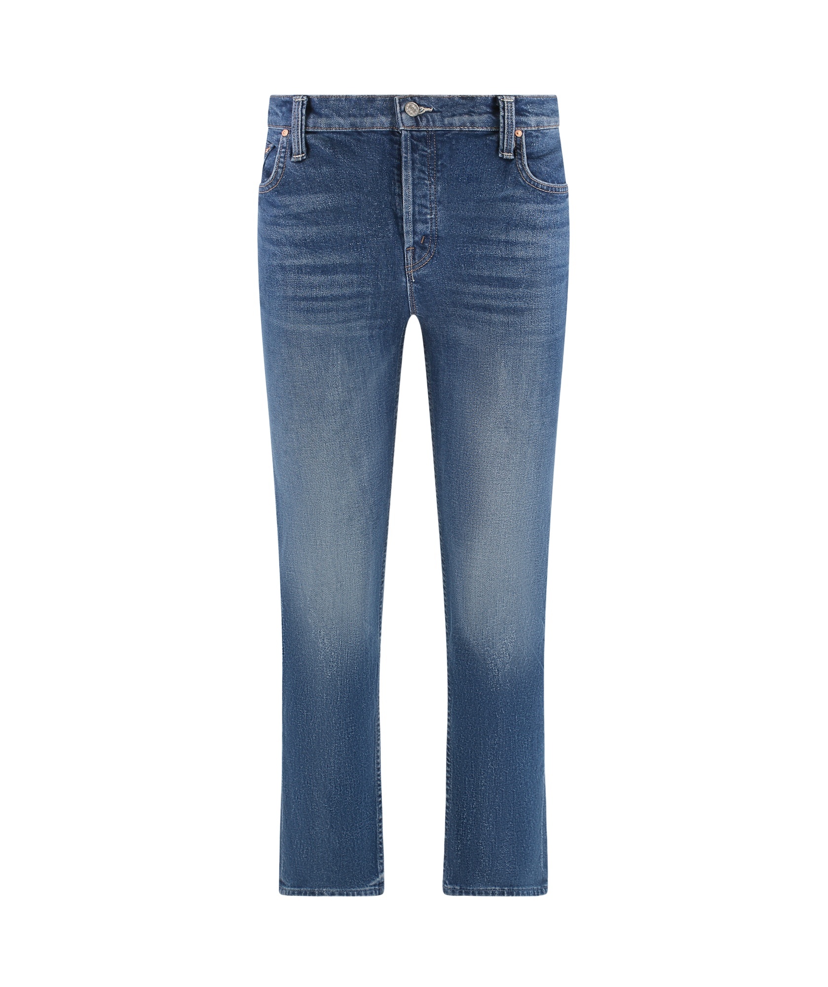 Mother The Tomcat Ankle Straight Leg Jeans In Blue