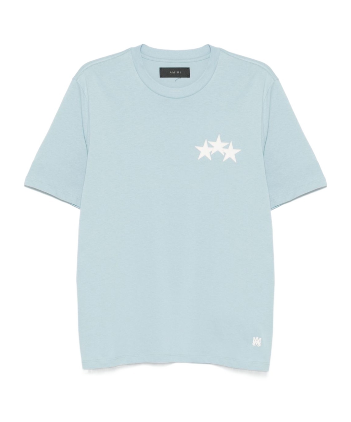 Amiri Mens Ocean Sky Three Star Short-sleeves Relaxed-fit Cotton-jersey T-shirt In White